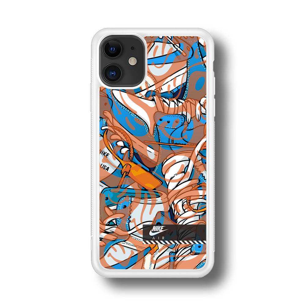 Nike The Blue and The Smile iPhone 11 Case