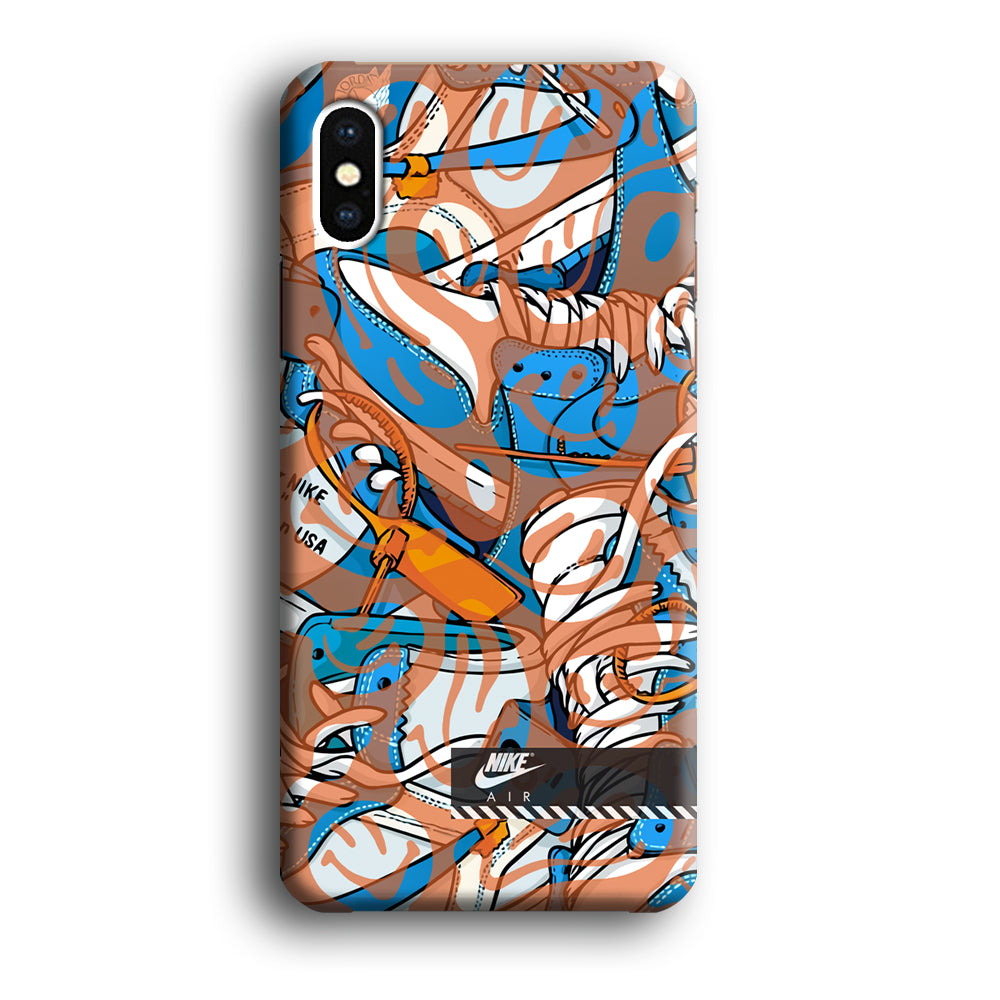 Nike The Blue and The Smile iPhone X Case