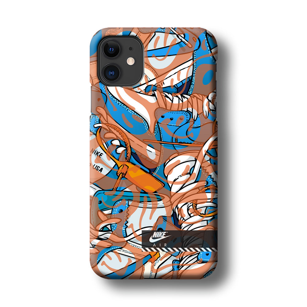 Nike The Blue and The Smile iPhone 11 Case