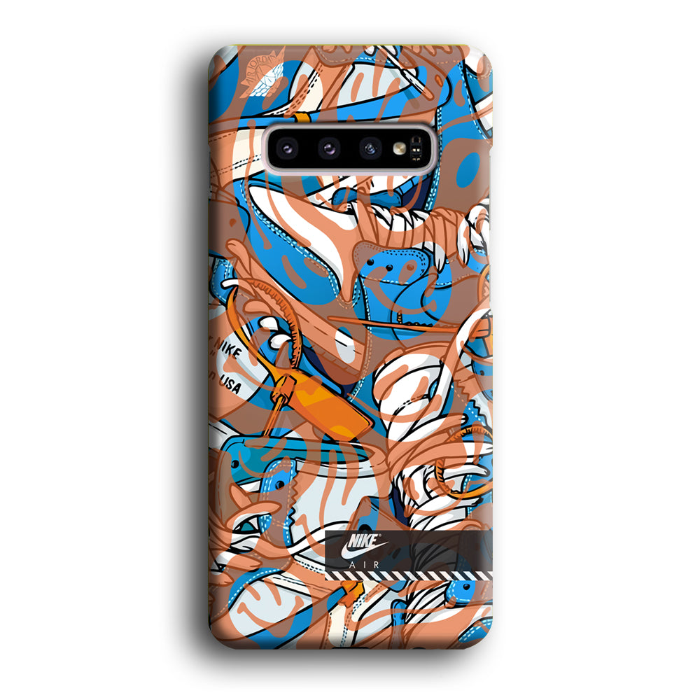 Nike The Blue and The Smile Samsung Galaxy S10 Case