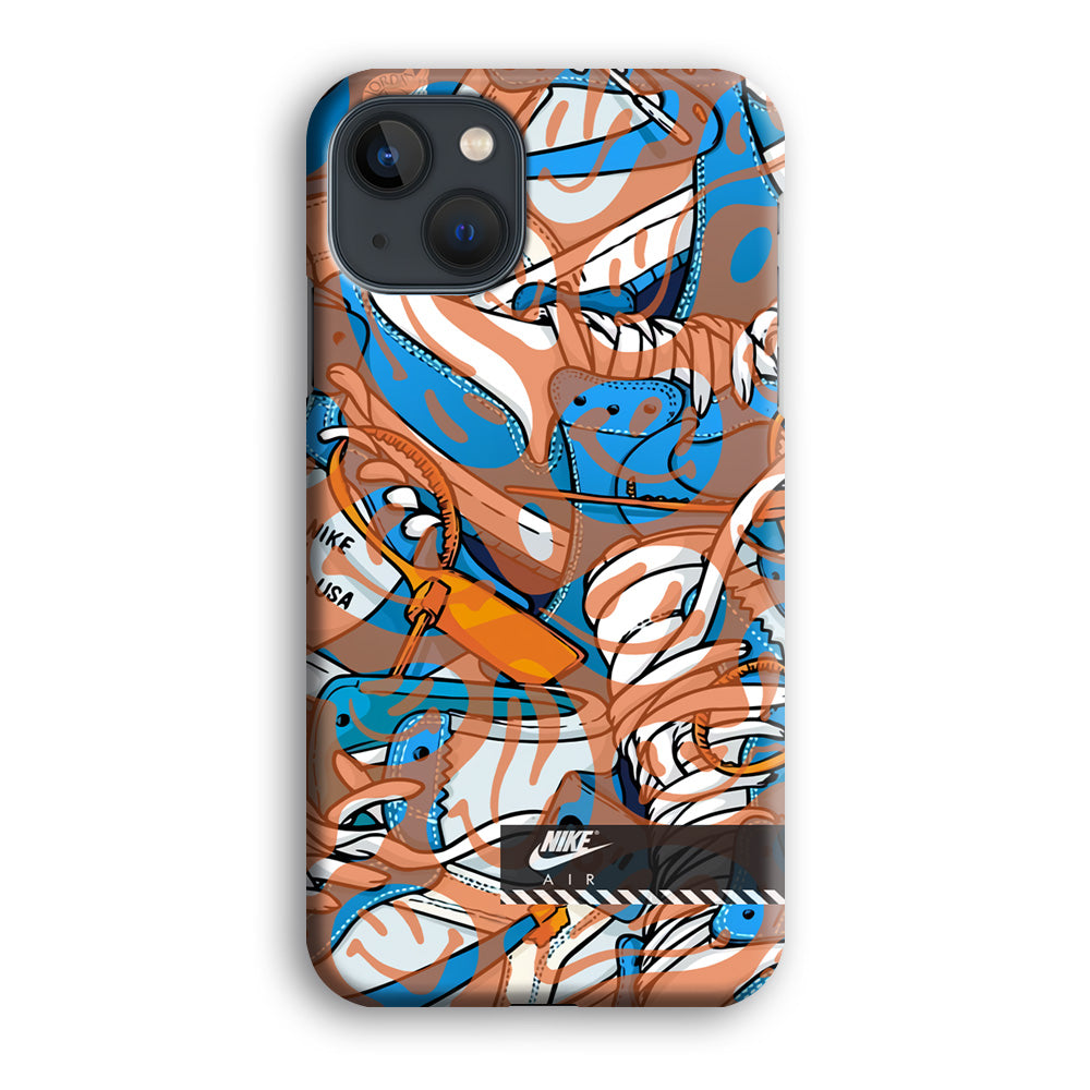 Nike The Blue and The Smile iPhone 13 Case