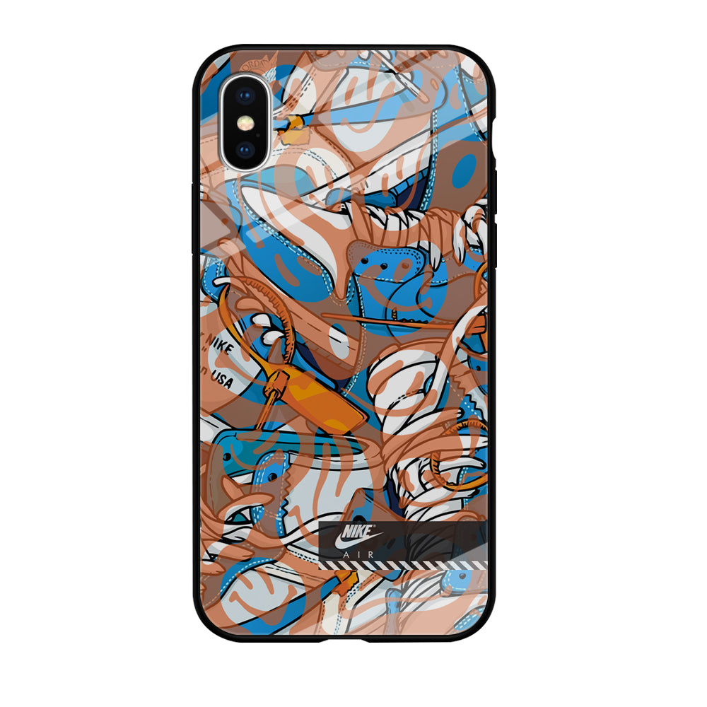 Nike The Blue and The Smile iPhone X Case