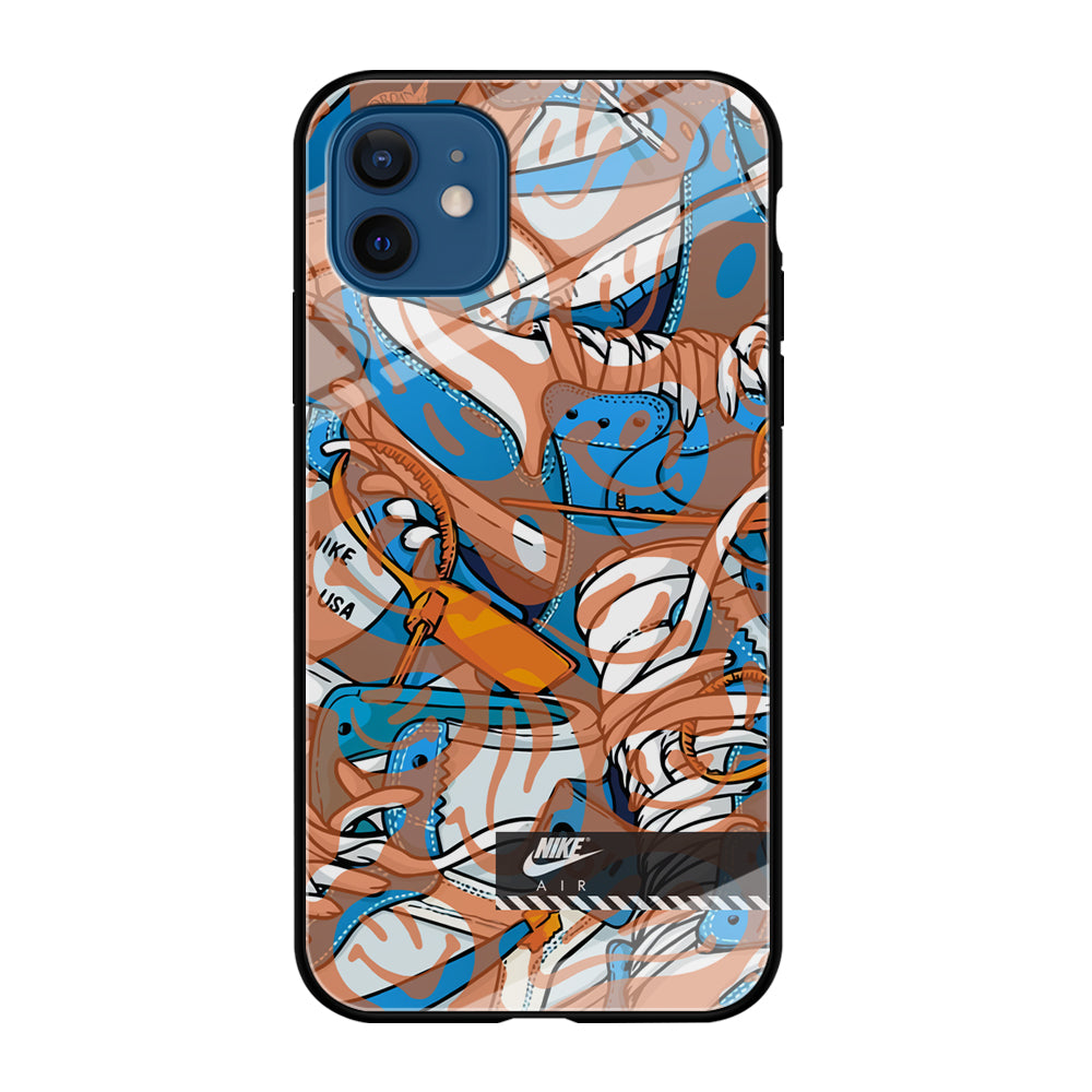 Nike The Blue and The Smile iPhone 12 Case