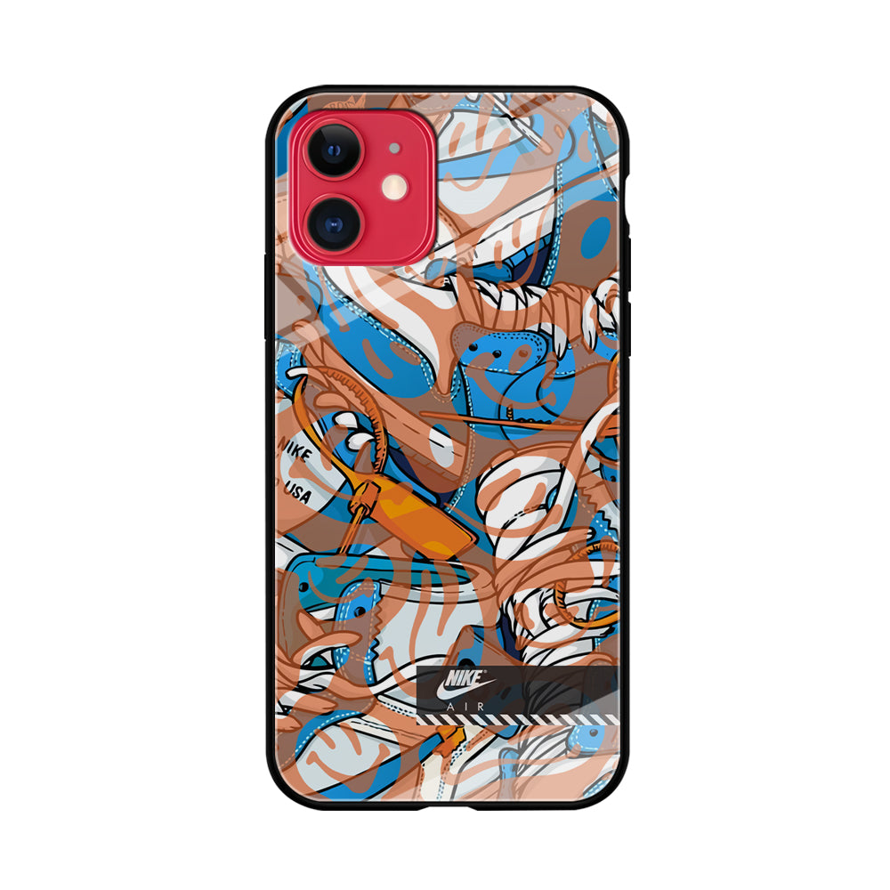 Nike The Blue and The Smile iPhone 11 Case