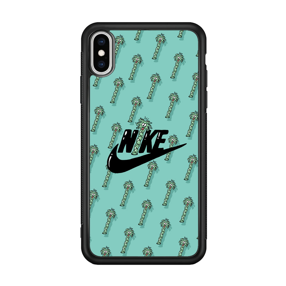 Nike The Palm Cartoon Tree iPhone X Case