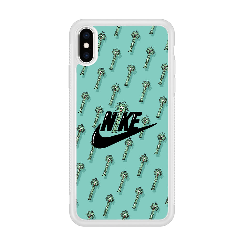 Nike The Palm Cartoon Tree iPhone X Case