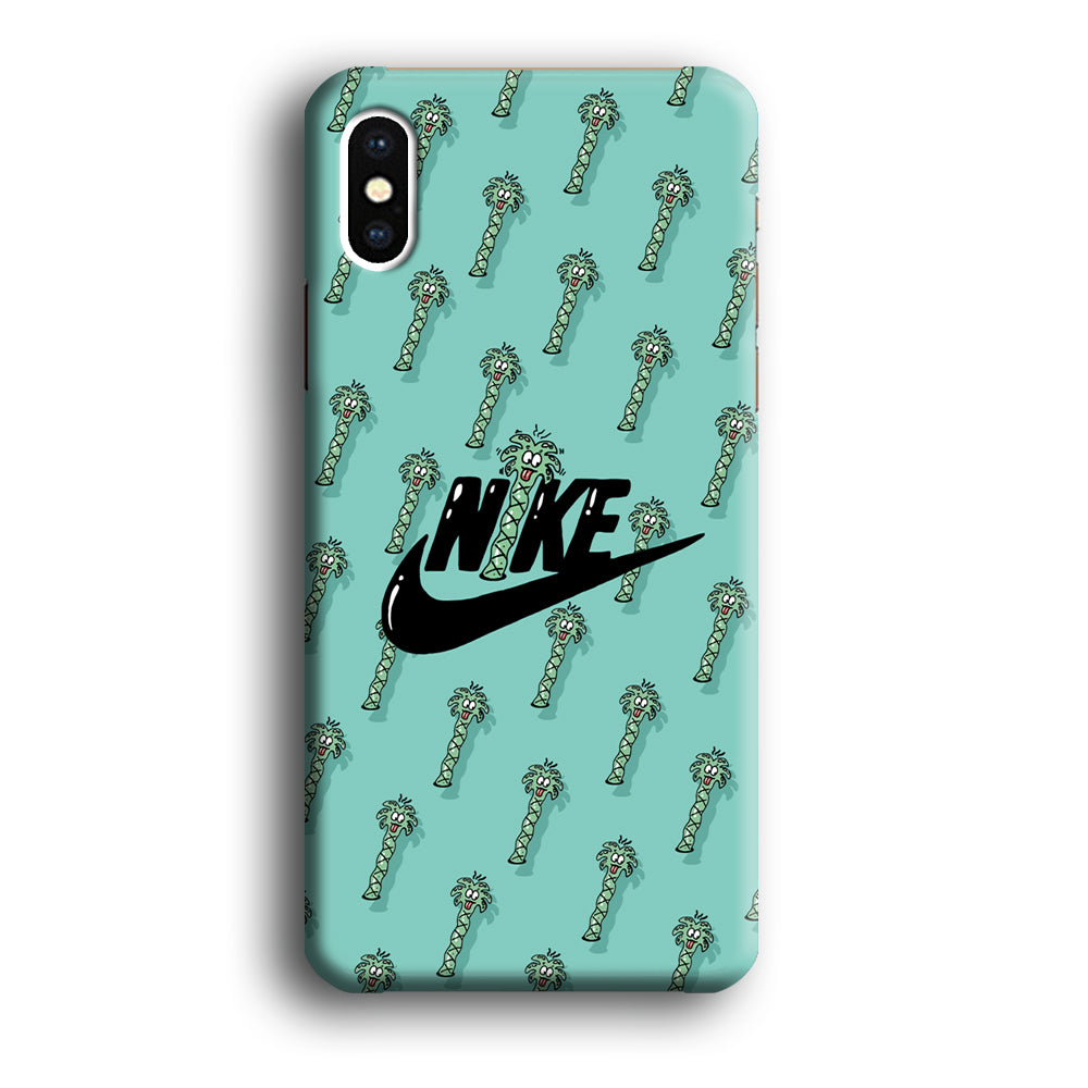 Nike The Palm Cartoon Tree iPhone X Case