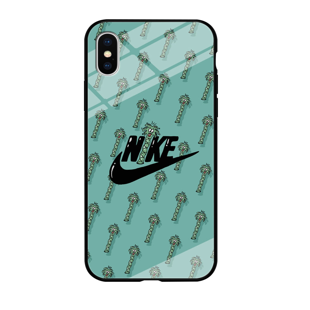 Nike The Palm Cartoon Tree iPhone X Case