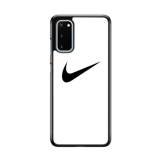 Nike White Milk Black Logo Samsung Galaxy S20 Case