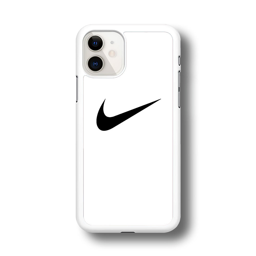 Nike White Milk Black Logo iPhone 11 Case