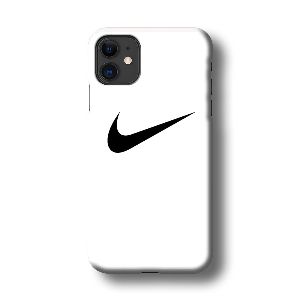 Nike White Milk Black Logo iPhone 11 Case