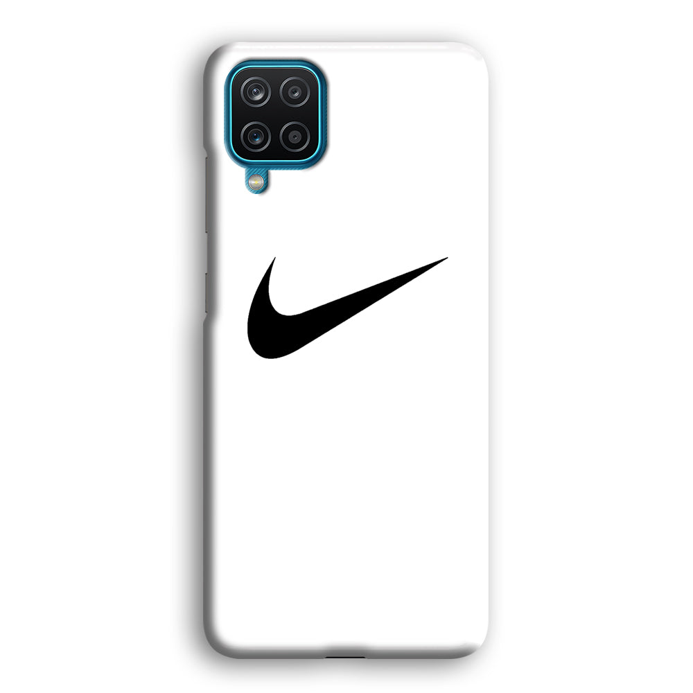 Nike White Milk Black Logo Samsung Galaxy A12 Case