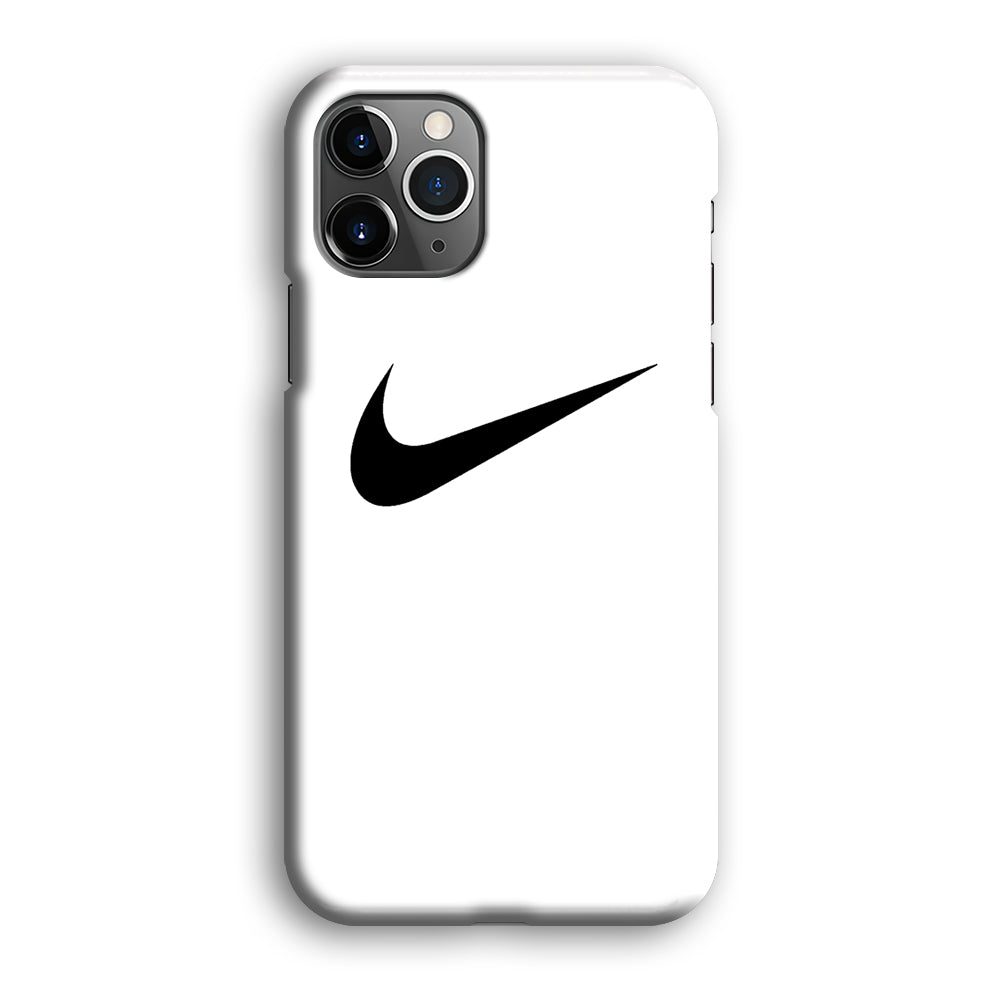 Nike White Milk Black Logo iPhone 12 Pro Max Case