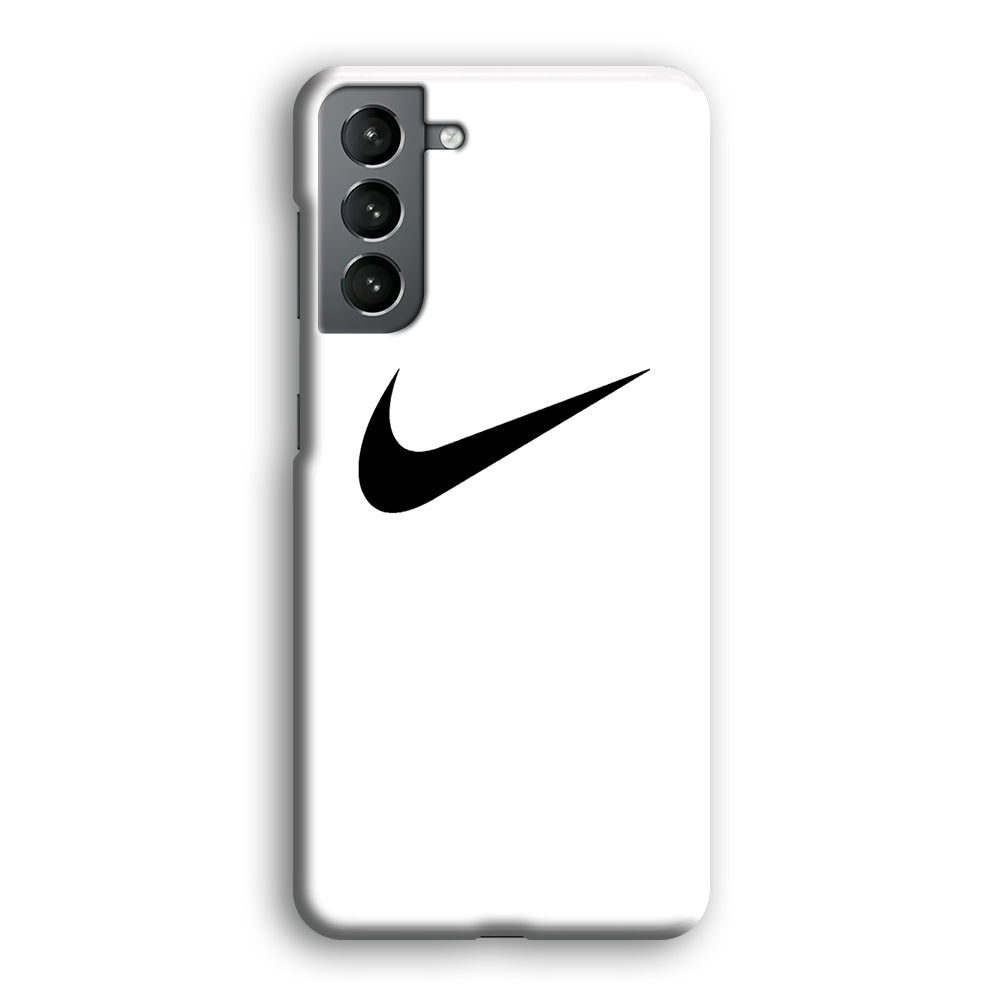 Nike White Milk Black Logo Samsung Galaxy S21 Case