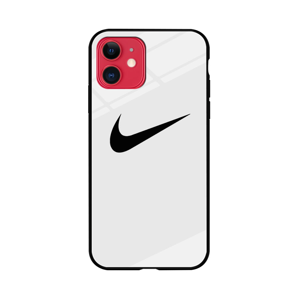 Nike White Milk Black Logo iPhone 11 Case