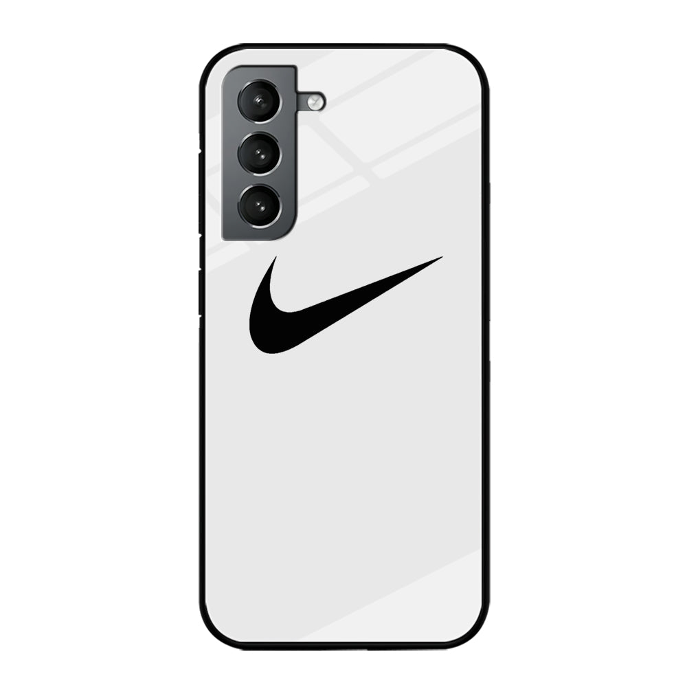 Nike White Milk Black Logo Samsung Galaxy S21 Case