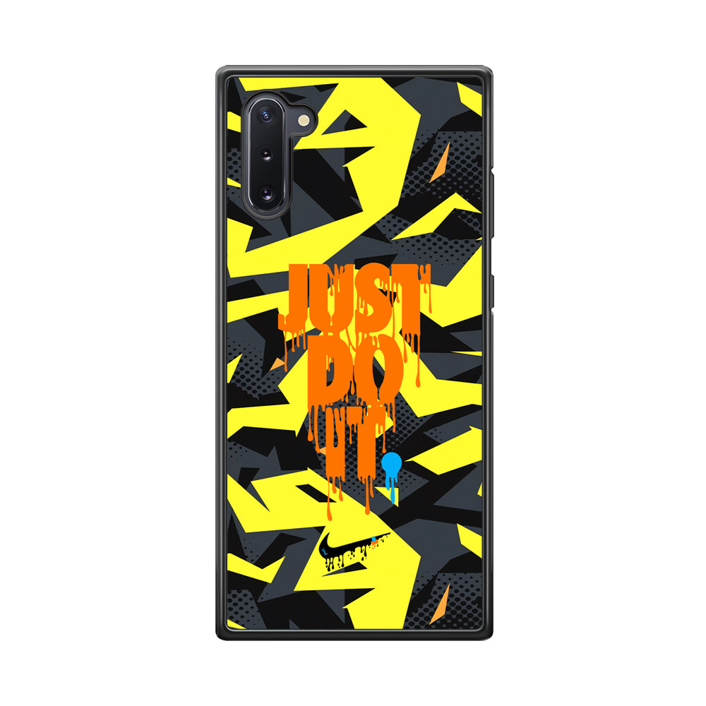 Nike Yellow Abstract Shapes Samsung Galaxy Note 10 Case