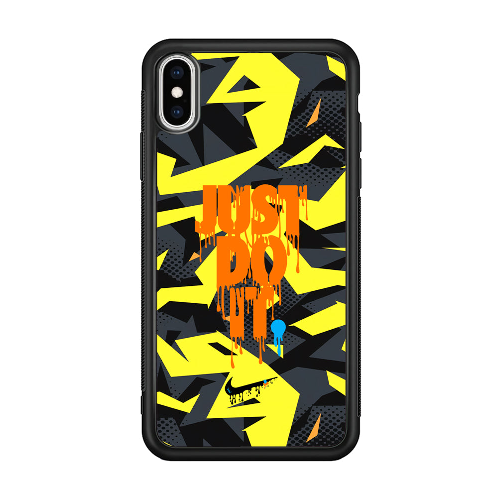 Nike Yellow Abstract Shapes iPhone X Case