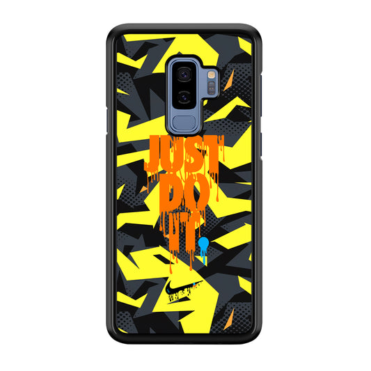 Nike Yellow Abstract Shapes Samsung Galaxy S9 Plus Case
