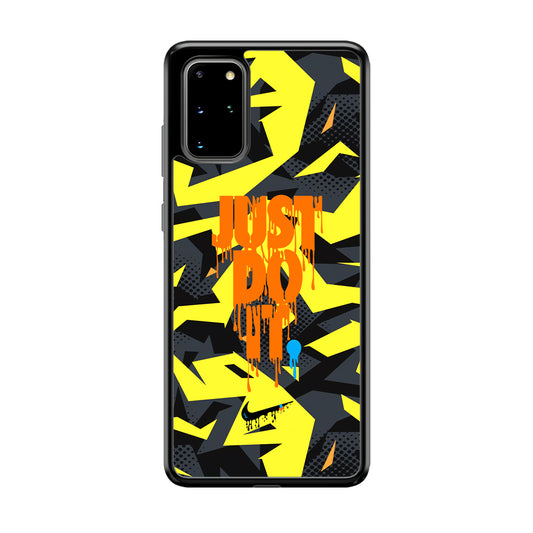 Nike Yellow Abstract Shapes Samsung Galaxy S20 Plus Case