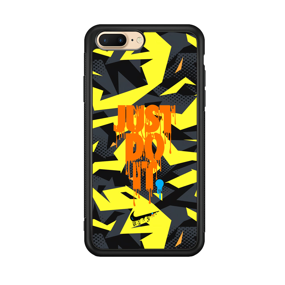 Nike Yellow Abstract Shapes iPhone 8 Plus Case