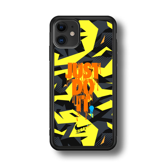 Nike Yellow Abstract Shapes iPhone 11 Case