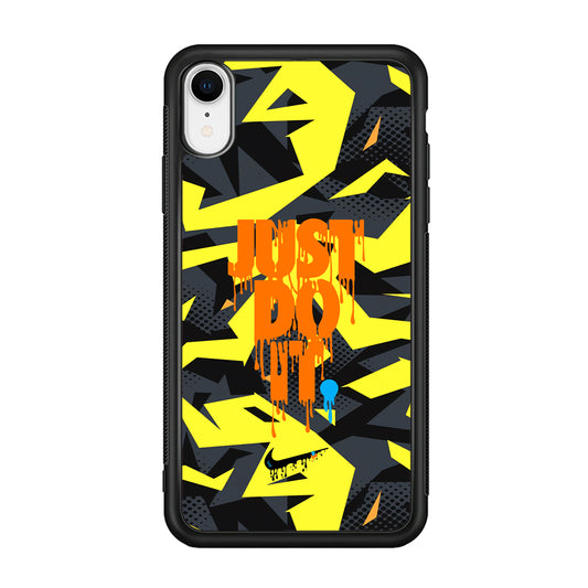 Nike Yellow Abstract Shapes iPhone XR Case