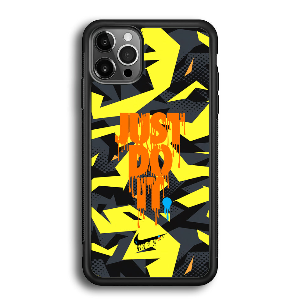 Nike Yellow Abstract Shapes iPhone 12 Pro Max Case