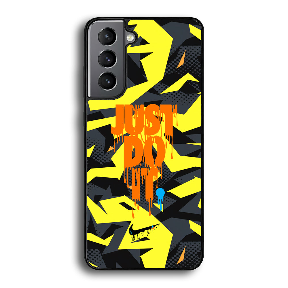 Nike Yellow Abstract Shapes Samsung Galaxy S21 Plus Case - Carneyforia