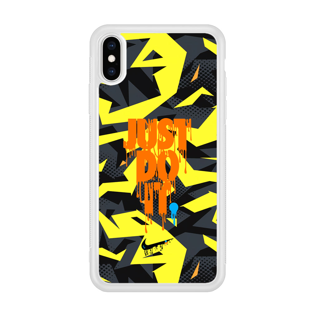 Nike Yellow Abstract Shapes iPhone XS Case