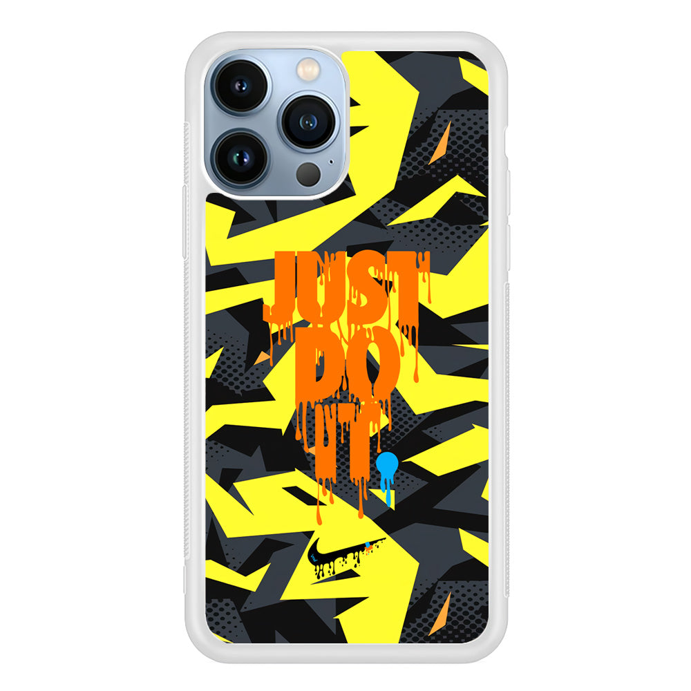 Nike Yellow Abstract Shapes iPhone 13 Pro Max Case