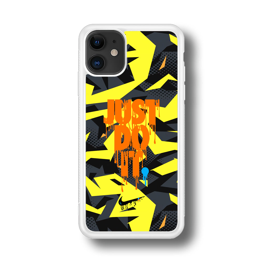 Nike Yellow Abstract Shapes iPhone 11 Case