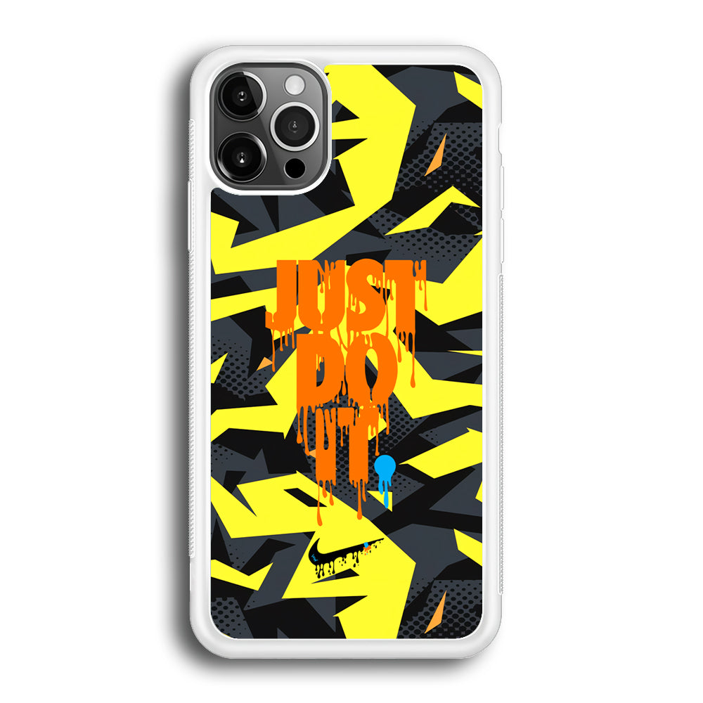 Nike Yellow Abstract Shapes iPhone 12 Pro Max Case