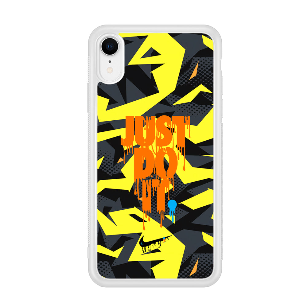 Nike Yellow Abstract Shapes iPhone XR Case