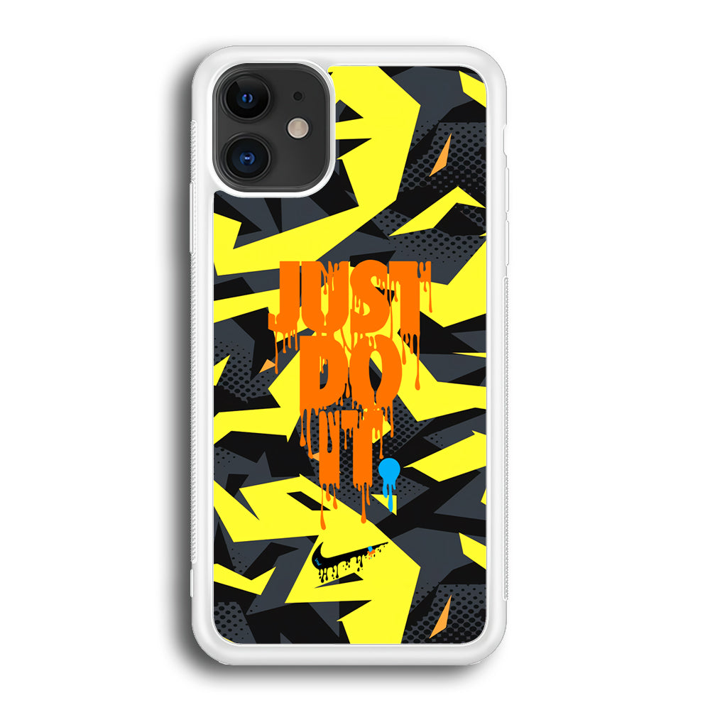 Nike Yellow Abstract Shapes iPhone 12 Case