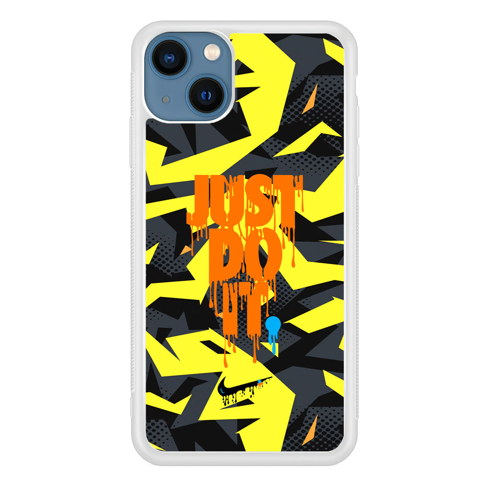 Nike Yellow Abstract Shapes iPhone 13 Case