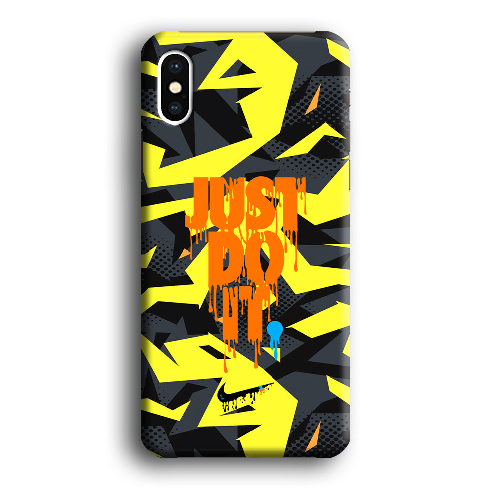 Nike Yellow Abstract Shapes iPhone X Case