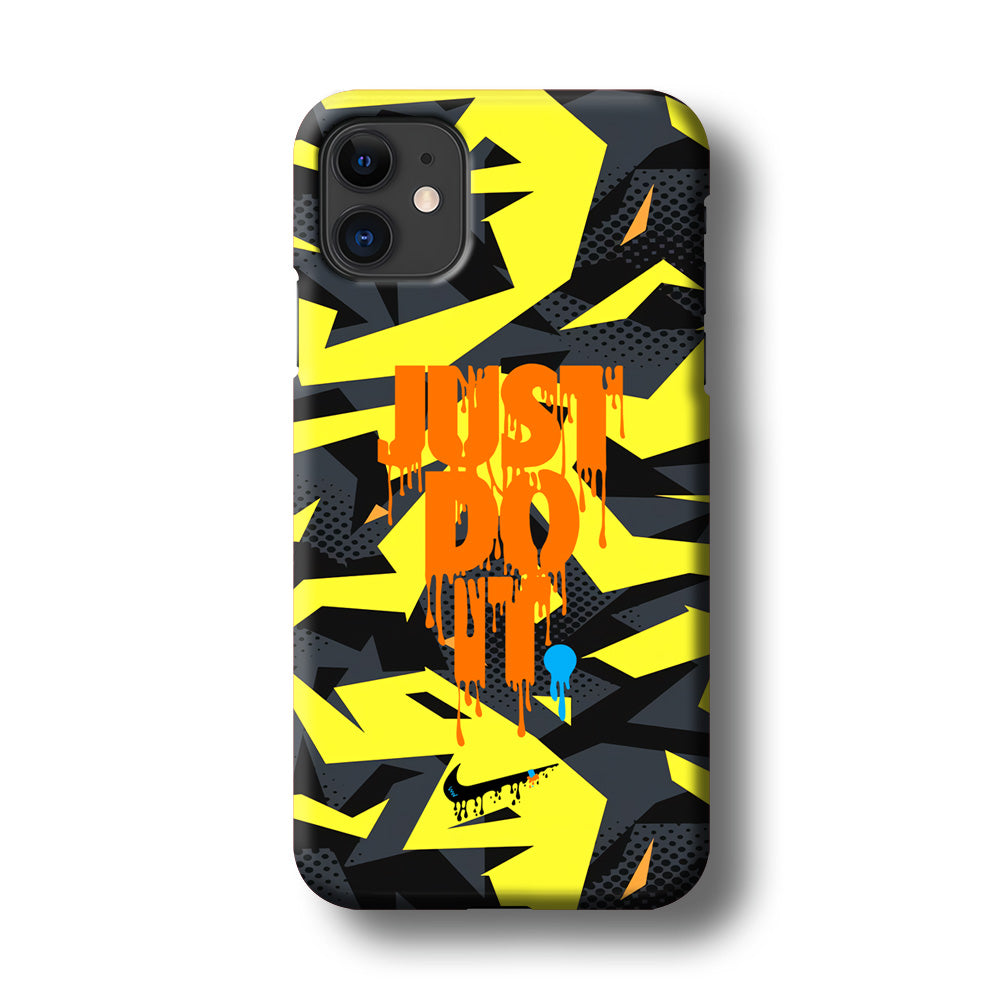 Nike Yellow Abstract Shapes iPhone 11 Case