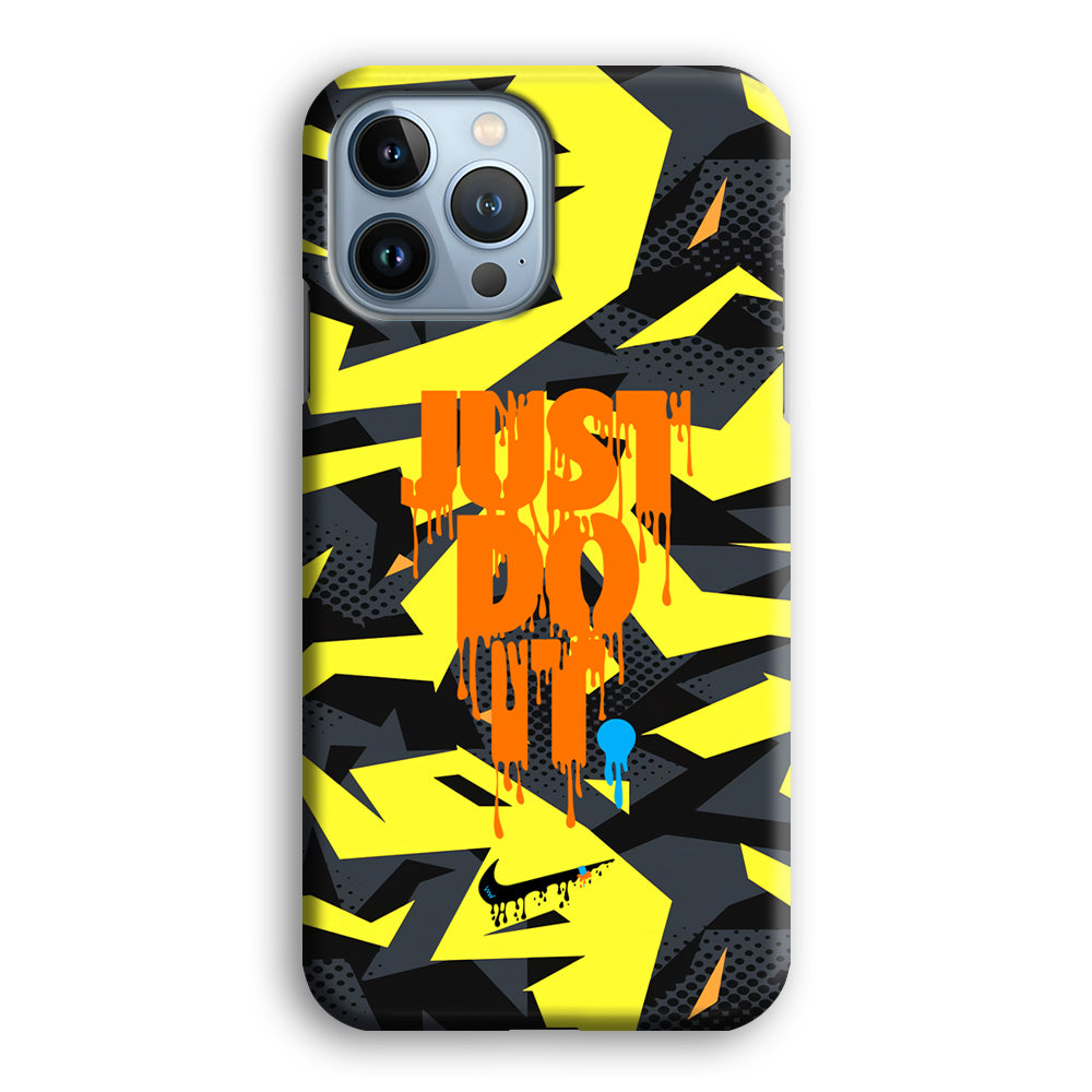 Nike Yellow Abstract Shapes iPhone 13 Pro Max Case