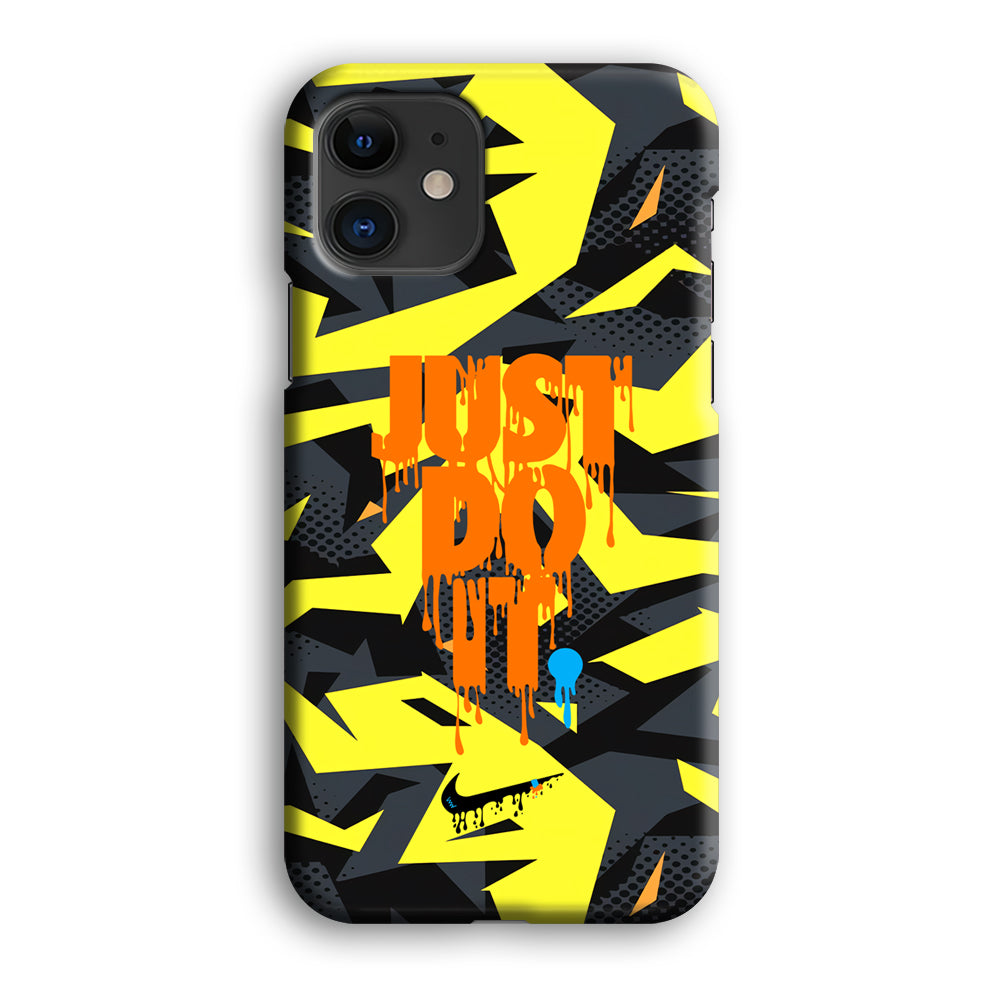 Nike Yellow Abstract Shapes iPhone 12 Case