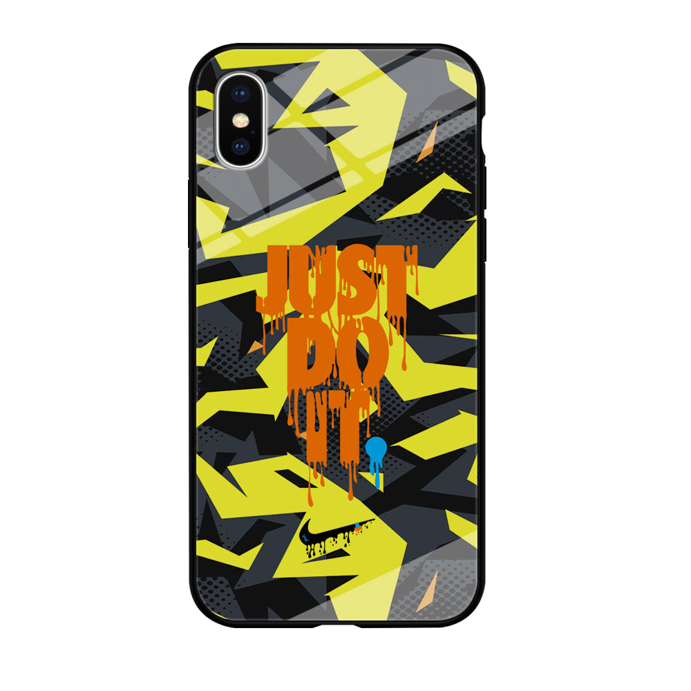 Nike Yellow Abstract Shapes iPhone X Case