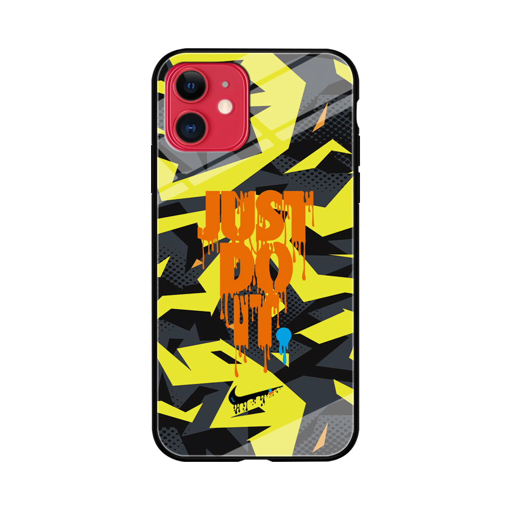 Nike Yellow Abstract Shapes iPhone 11 Case