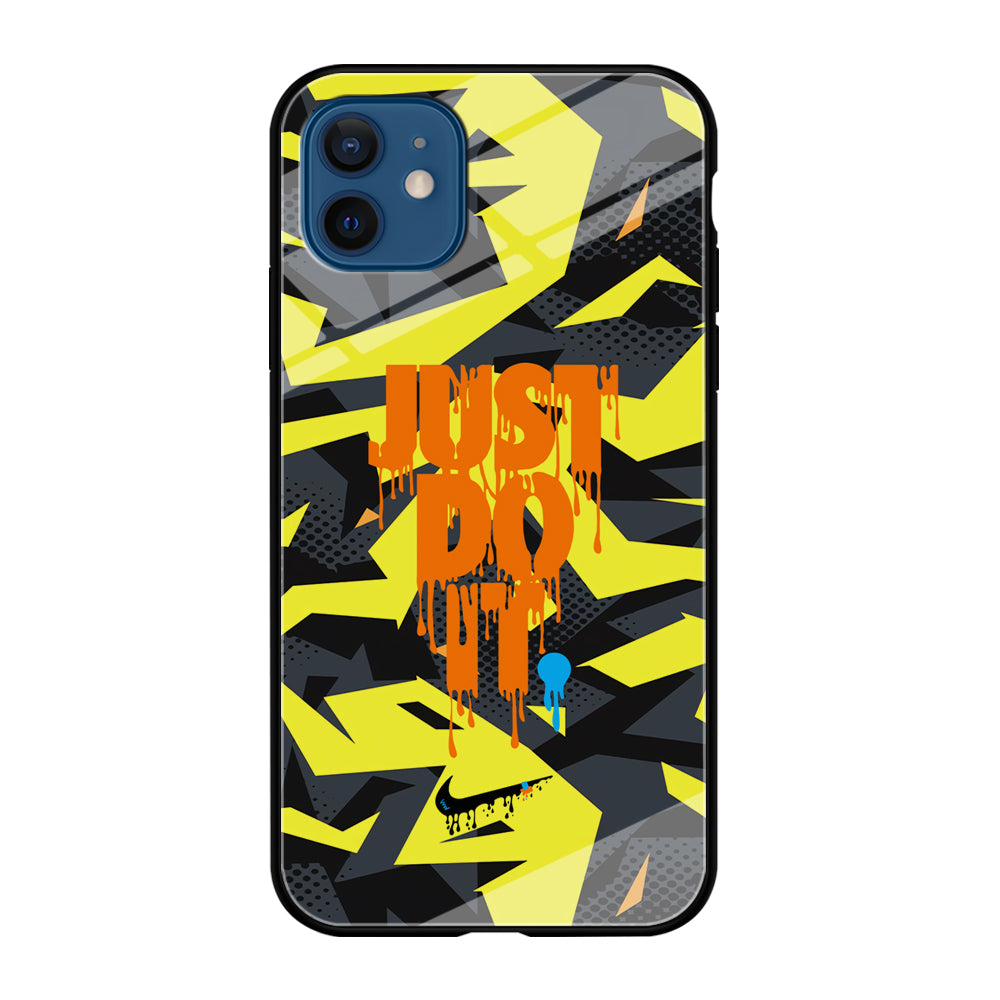 Nike Yellow Abstract Shapes iPhone 12 Case