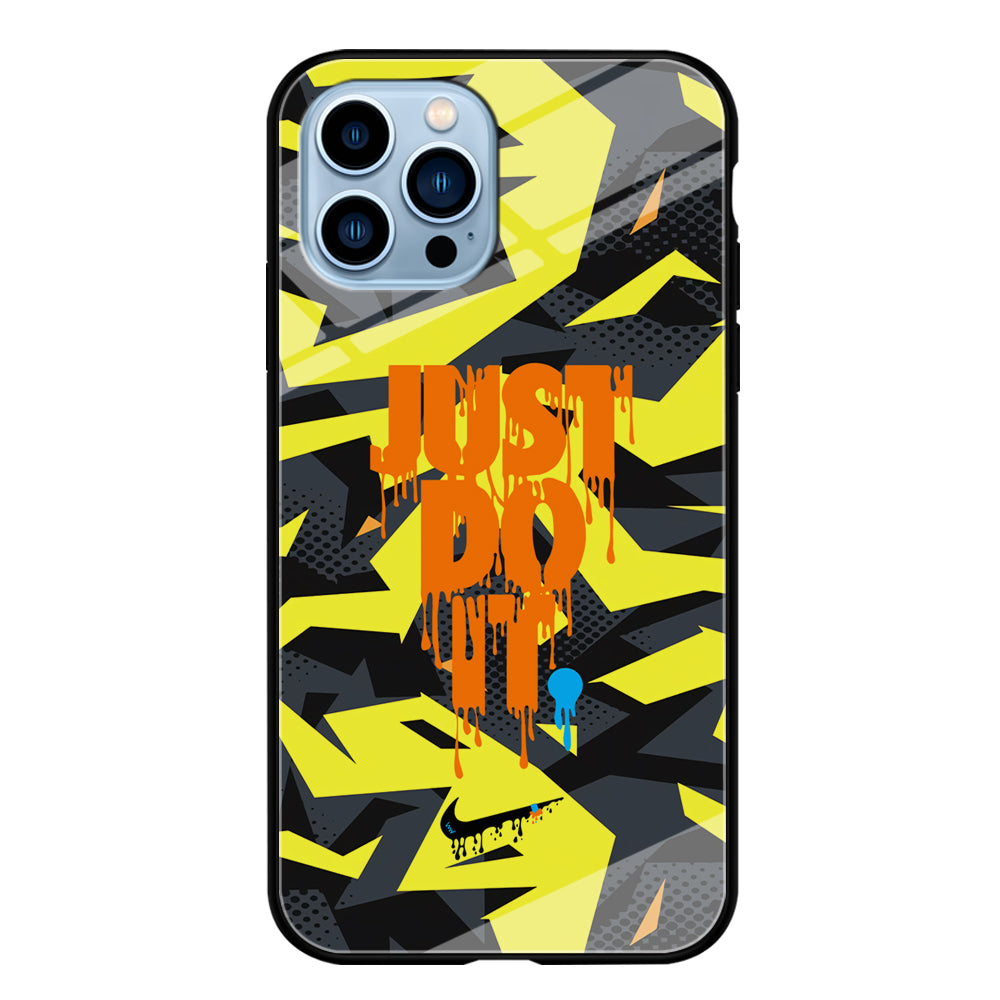 Nike Yellow Abstract Shapes iPhone 13 Pro Max Case