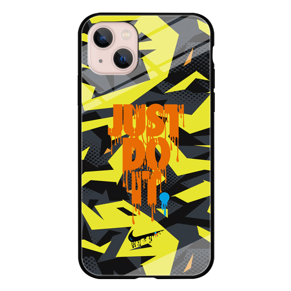 Nike Yellow Abstract Shapes iPhone 13 Case