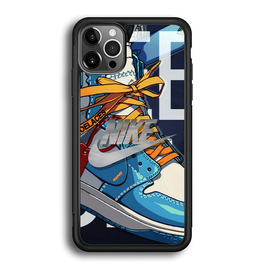 Nike Yellow Shoelaces iPhone 12 Pro Case