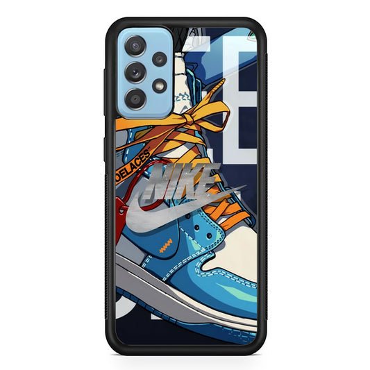 Nike Yellow Shoelaces Samsung Galaxy A52 Case