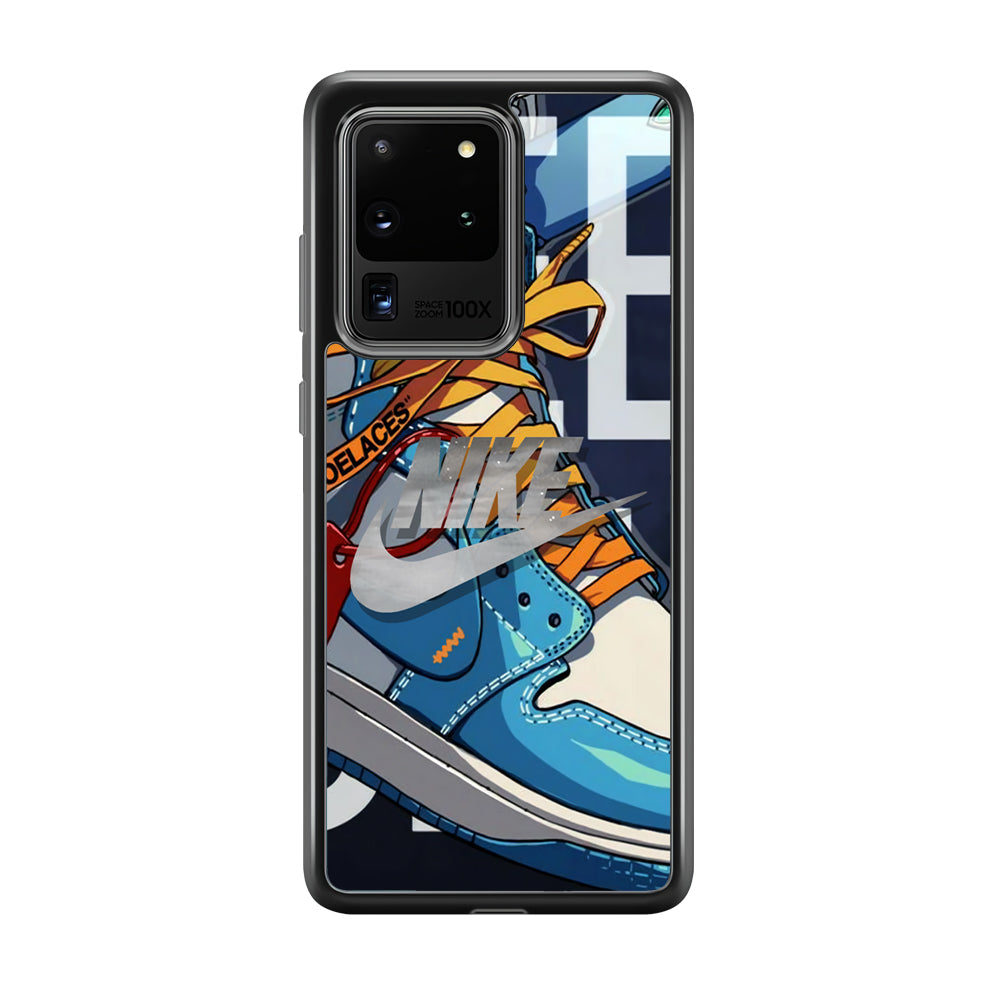 Nike Yellow Shoelaces Samsung Galaxy S20 Ultra Case