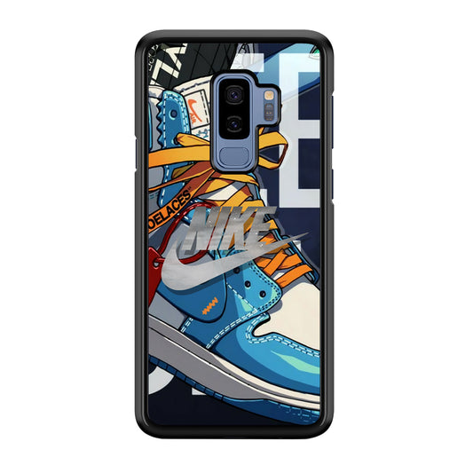 Nike Yellow Shoelaces Samsung Galaxy S9 Plus Case
