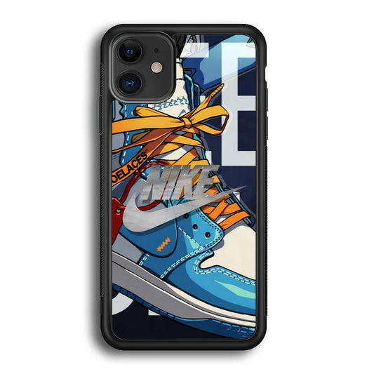 Nike Yellow Shoelaces iPhone 12 Case